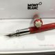 AAA Grade Copy Mont blanc Rouge Et Noir Spider Red&Silver Fountain Pen (3)_th.jpg